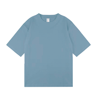 ブルー D-FACTORY 6.6oz オーバーサイズコンフォートTシャツ