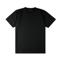 ブラック D-FACTORY 6.6oz オープンエンドコンフォートTシャツ