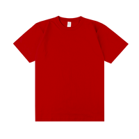 レッド D-FACTORY 6.6oz プレミアムコンフォートTシャツ