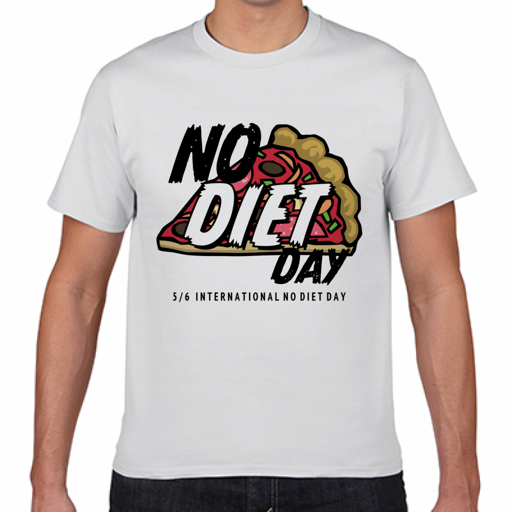 Gildan ジャパンフィットtシャツ 国際ノーダイエットデー5 6のtシャツをオリジナルでプリント 今日は何の日のテンプレート作例詳細 オリジナルプリント