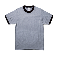 グレー GILDAN 5.3oz プレミアムコットンリンガーTシャツ