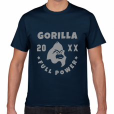 ゴリラのイラスト入りチームTシャツをオリジナルでプリント　チームウェア・グッズのテンプレート　GILDAN Tシャツの無料デザインテンプレート