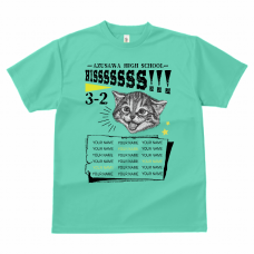 メンバーの名前入り猫のクラスTシャツをオンデマンド転写でオリジナルでプリント　クラスTシャツのテンプレート　GLIMMER ドライTシャツの無料デザインテンプレート