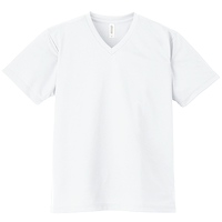 ホワイト GLIMMER 4.4oz ドライVネックTシャツ