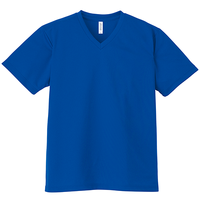 ブルー GLIMMER 4.4oz ドライVネックTシャツ