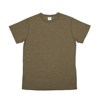 グリーン JEMORGAN ワッフル半袖クルーTシャツ