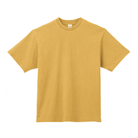 イエロー LIFEMAX 6.5oz ピグメントダイTシャツ