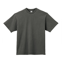 ブラック LIFEMAX 6.5oz ピグメントダイTシャツ