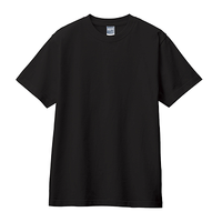 ブラック MARKLESS STYLE 5.6oz カスタムデザインコットンTシャツ