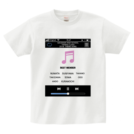 Printstar ヘビーウェイトtシャツ Tシャツメンズ クラスt Portable Music Player作例詳細 オリジナルプリント