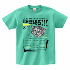 メンバーの名前入り猫のクラスTシャツをオリジナルでプリント　クラスTシャツのテンプレート　Printstar ヘビーウェイトTシャツの無料デザインテンプレート