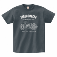 バイクのイラスト入りTシャツをオリジナルでプリント　メンズデザインのテンプレート