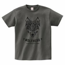 狼のイラストがかっこいいTシャツをオリジナルでプリント　メンズデザインのテンプレート
