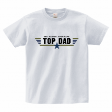 ミリタリー風ロゴがかっこいい父の日Tシャツをオリジナルでプリント　父の日のテンプレート　Printstar ヘビーウェイトTシャツの無料デザインテンプレート