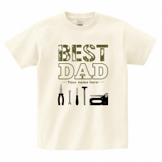 日曜大工が好きなお父さんに！工具のイラスト入り父の日のTシャツをオリジナルでプリント　父の日のテンプレート　Printstar ヘビーウェイトTシャツの無料デザインテンプレート