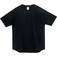 ブラック Printstar 5.6oz ヘビーウェイトラグランTシャツ
