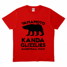 イラストを変えられるカジュアルなロゴ入りTシャツをオリジナルでプリント　バスケットボールのテンプレート　TRUSS ヘビーウェイトTシャツの無料デザインテンプレート