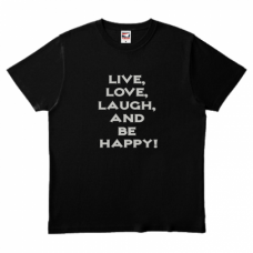【無料テンプレート】箔 Live, Love, Laugh and be Happy!
