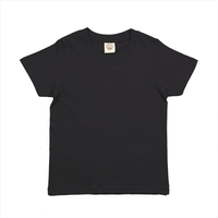 ブラック TRUSS 5.3oz オーガニックコットンTシャツ（キッズ）