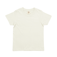 ベージュ TRUSS 5.3oz オーガニックコットンTシャツ(キッズ)