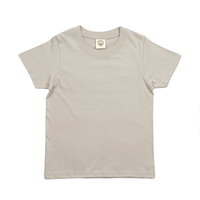 グレー TRUSS 5.3oz オーガニックコットンTシャツ(キッズ)