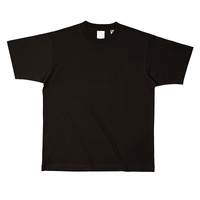 ブラック TRUSS 8.1oz USAコットンTシャツ