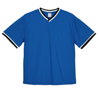 ブルー United Athle 4.1oz ドライアスレチック ルーズフィット ラインリブTシャツ