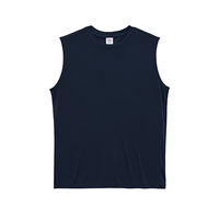 ブルー United Athle 4.4oz ドライスムース リサイクルポリエステル スリーブレスシャツ