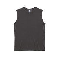 ブラック United Athle 4.4oz ドライスムース リサイクルポリエステル スリーブレスシャツ