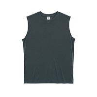 グリーン United Athle 4.4oz ドライスムース リサイクルポリエステル スリーブレスシャツ