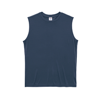 ブルー United Athle 4.4oz ドライスムース リサイクルポリエステル スリーブレスシャツ