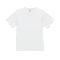 ホワイト United Athle 4.4oz ドライスムース リサイクルポリエステル Tシャツ