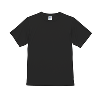 ブラック United Athle 4.4oz ドライスムース リサイクルポリエステル Tシャツ