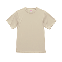 ベージュ United Athle 4.4oz ドライスムース リサイクルポリエステル Tシャツ