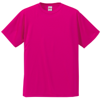 ピンク United Athle 4.7oz ドライシルキータッチTシャツ インクジェット加工