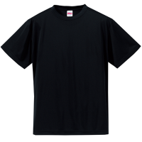 ブラック United Athle 4.7oz ドライシルキータッチTシャツ