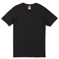 ブラック United Athle 5.0oz レギュラーフィットTシャツ