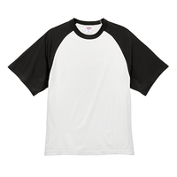 ブラック United Athle 5.6oz ラグラン Tシャツ