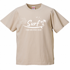 サーフボードのロゴがおしゃれなTシャツをオリジナルでプリント　メンズデザインのテンプレート