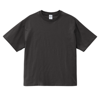 ブラック United Athle 6.5oz ファインジャージーボックスシルエットTシャツ