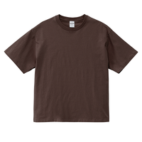 ブラウン United Athle 6.5oz ファインジャージーボックスシルエットTシャツ
