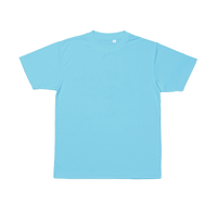 ブルー wundou 4.1oz プリンタブルドライTシャツ（キッズ）