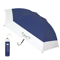 ドーム型ツートーン遮光折りたたみ傘