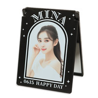 全面印刷 マットスクエアミラー(S)ブラック