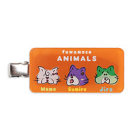 長方形 前髪クリップ（クリア） 全面印刷可能！跡が付きにくい四角ヘアクリップ をオリジナルに  物販品・販促品などキャラクターや写真プリントした自作ヘアピンを1点から