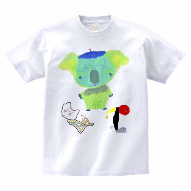 お子さんの手描きイラストでオリジナルTシャツを作成