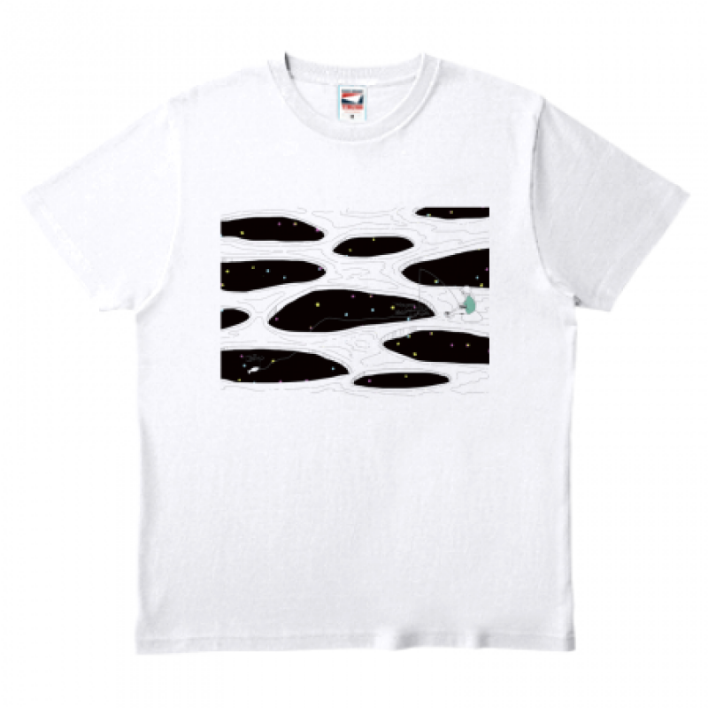 さかなを釣る女の子のイラストtシャツ オリジナルプリント Jp お客様プリント作品集