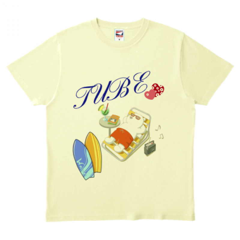 夏を感じるかわいいシロクマのオリジナルTシャツ