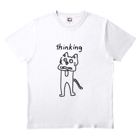 猫イラストのオリジナルTシャツ
