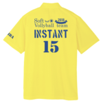 ソフトバレーボールチームのユニフォーム風オリジナルポロシャツ
